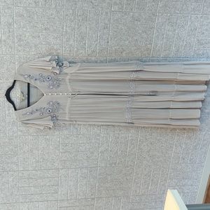 April Cornell, XL, silver dress